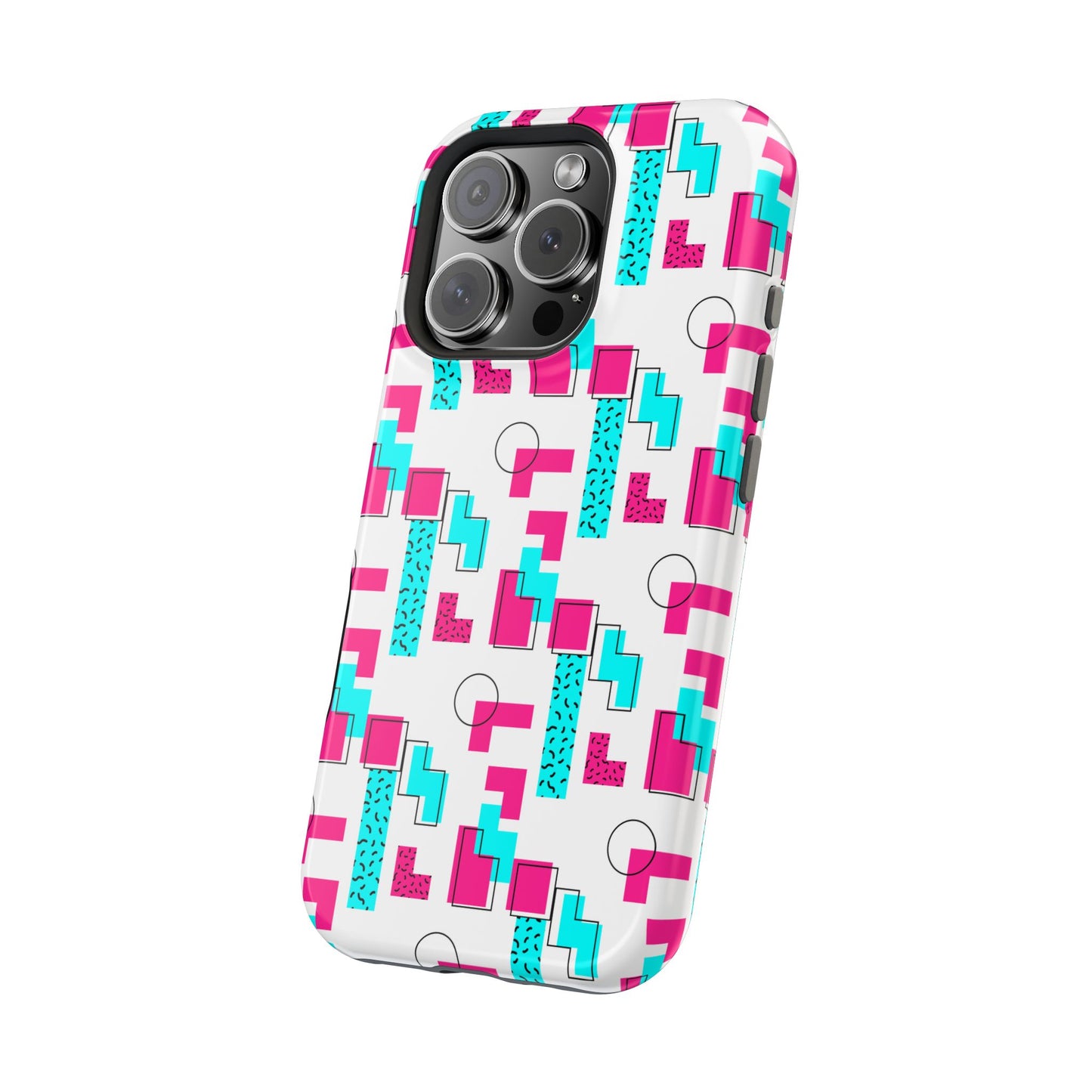 Retro Geometric Vibes - Magnetic Phone Case