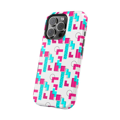 Retro Geometric Vibes - Magnetic Phone Case