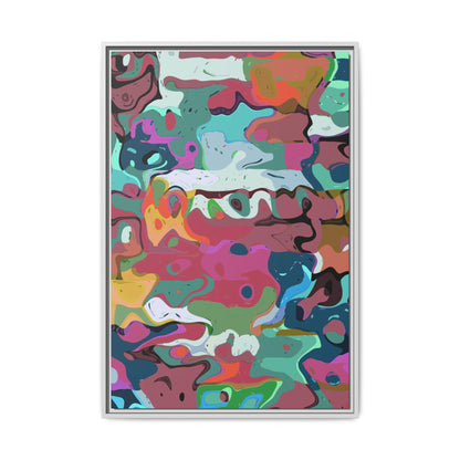 Colorful Abstract Marble - Framed Canvas