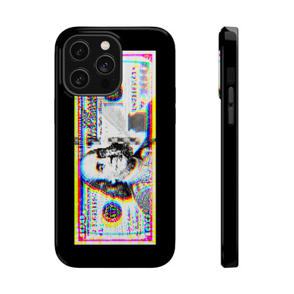 100 Dollars Bill - Neon Color Explosion - Magnetic Phone Case
