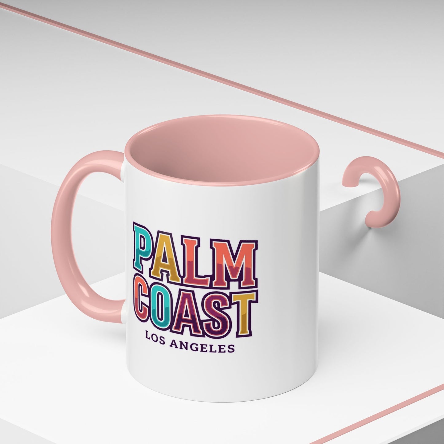 Palm Coast - Los Angeles - Color Accent Mug