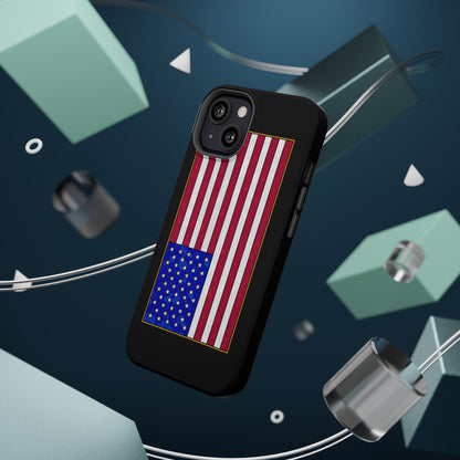 New Glory American Flag (Gold Edge Edition) - Magnetic Phone Case