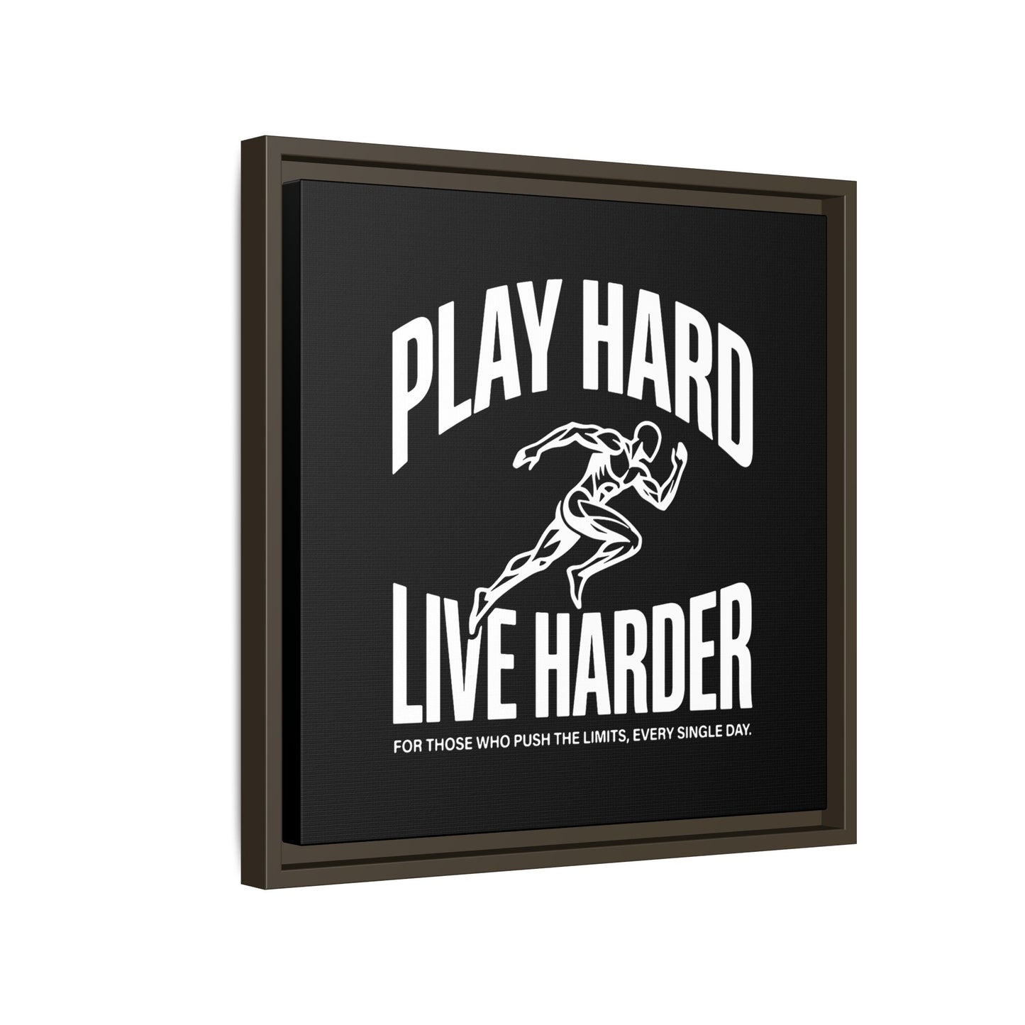Play Hard / Live Harder - Framed Canvas