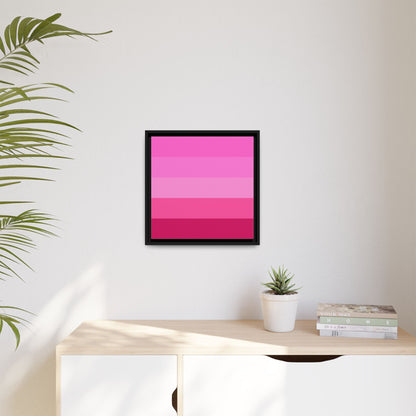 Valentine Rose Colors - Framed Canvas