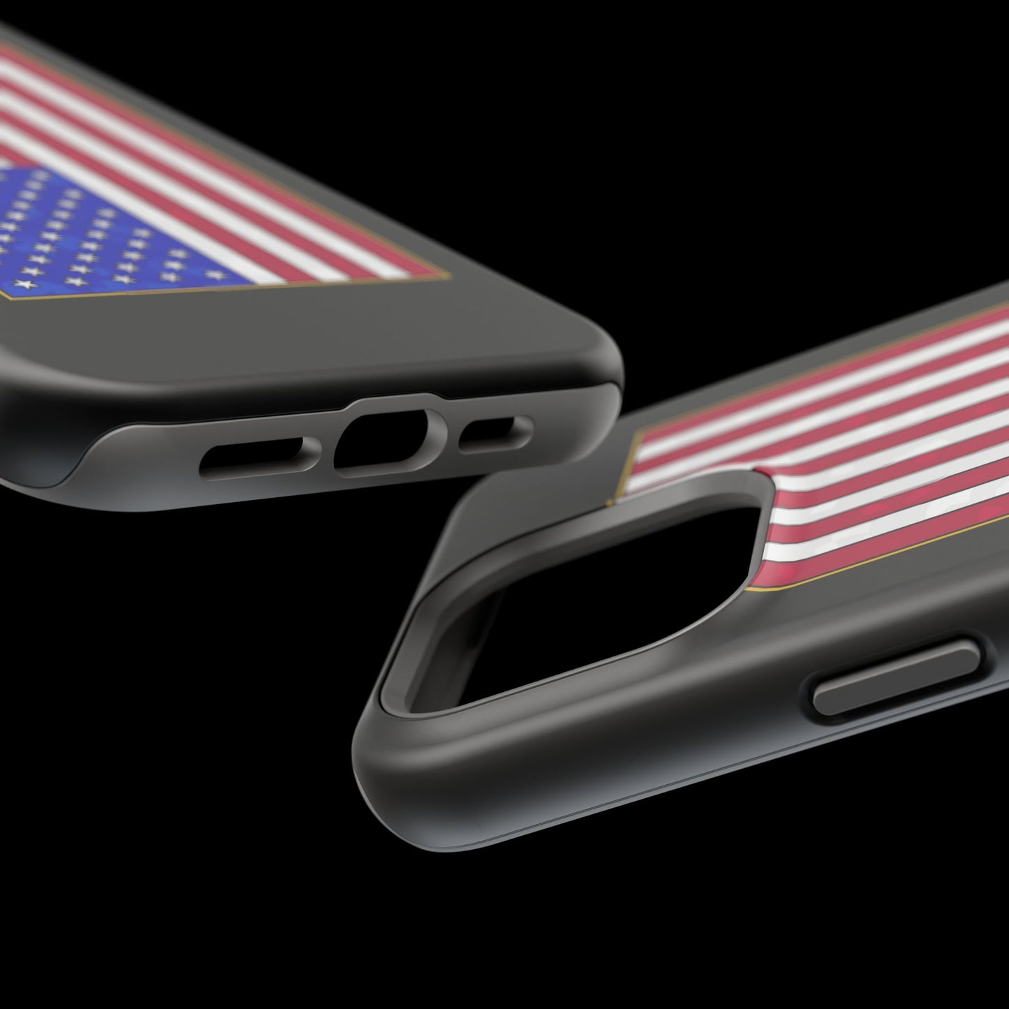New Glory American Flag (Gold Edge Edition) - Magnetic Phone Case