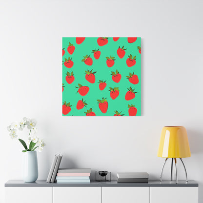 Strawberry Pattern - Canvas
