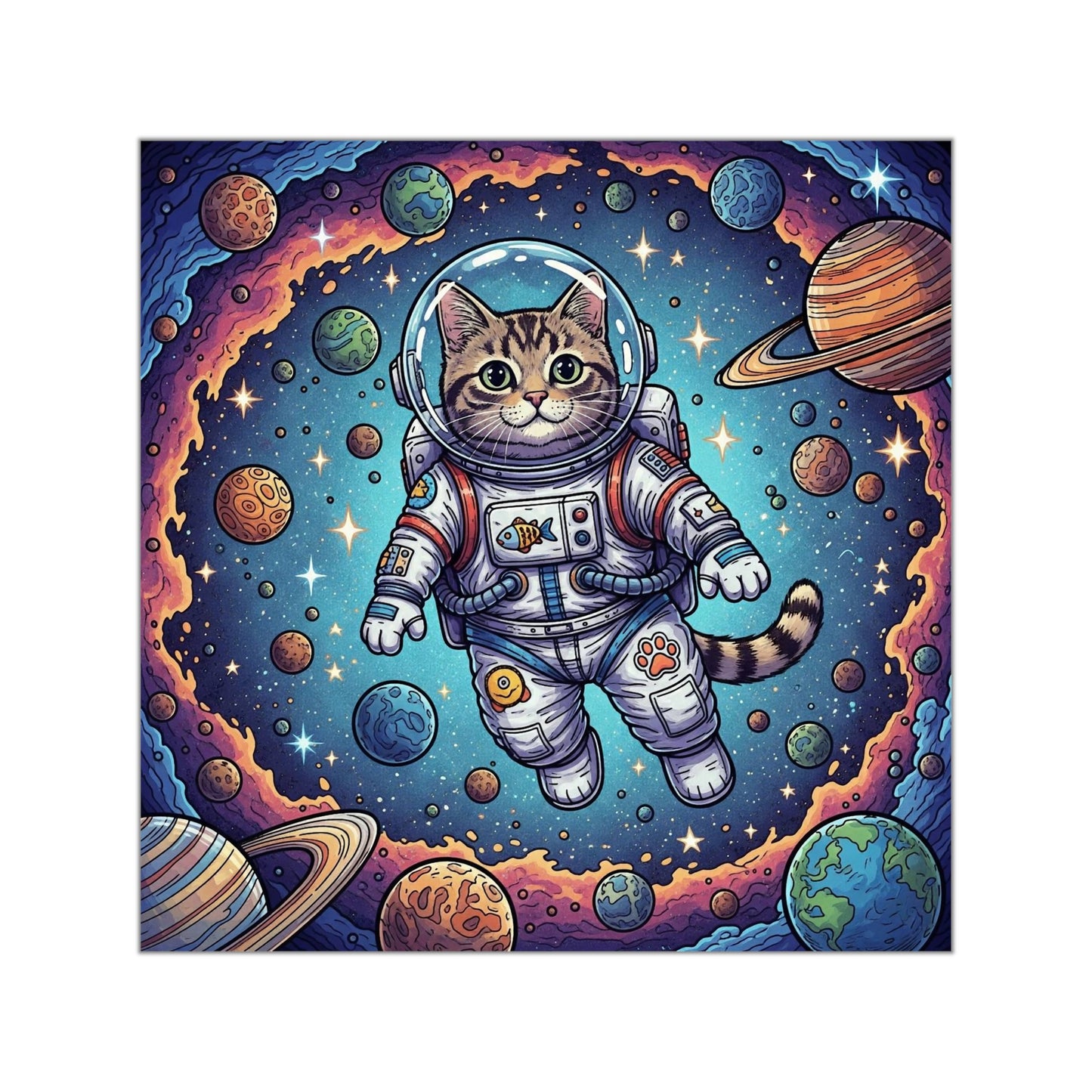 Astronaut Cat - Sticker
