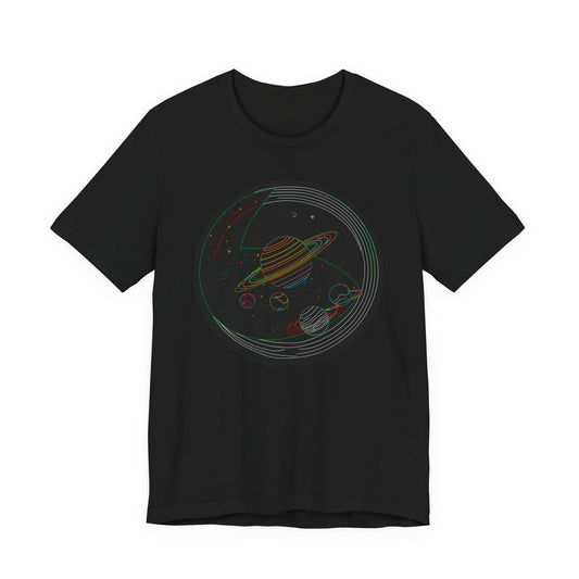 Cosmic Adventure Tee, Stellar Graphic Shirt, Galaxy T-Shirt, Space Lover's Apparel, Unisex Short Sleeve Tee, Cosmic Gift
