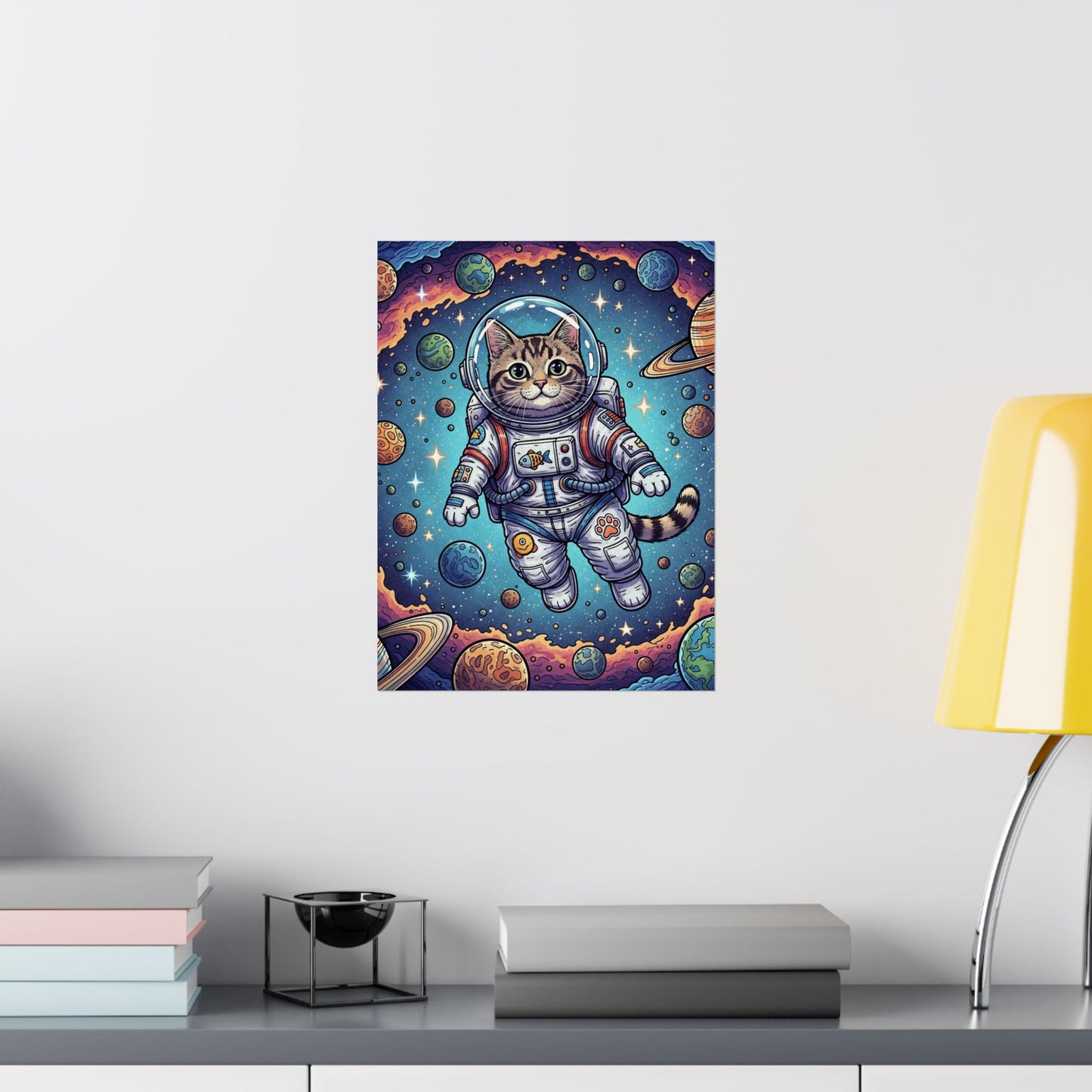Astronaut Cat - Poster