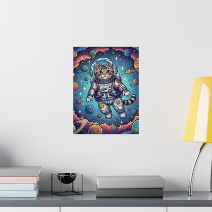 Astronaut Cat - Poster