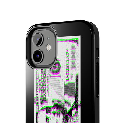100 Dollars Bill - Green/Magenta Glitch - Phone Case