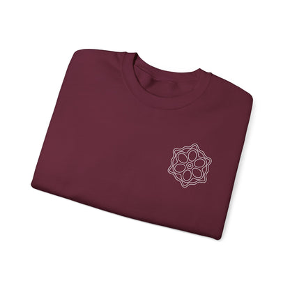 Geometric Pattern Sweatshirt, Cozy Unisex Crewneck, Perfect for Casual Wear, Gifts, and Layering