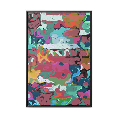Colorful Abstract Marble - Framed Canvas