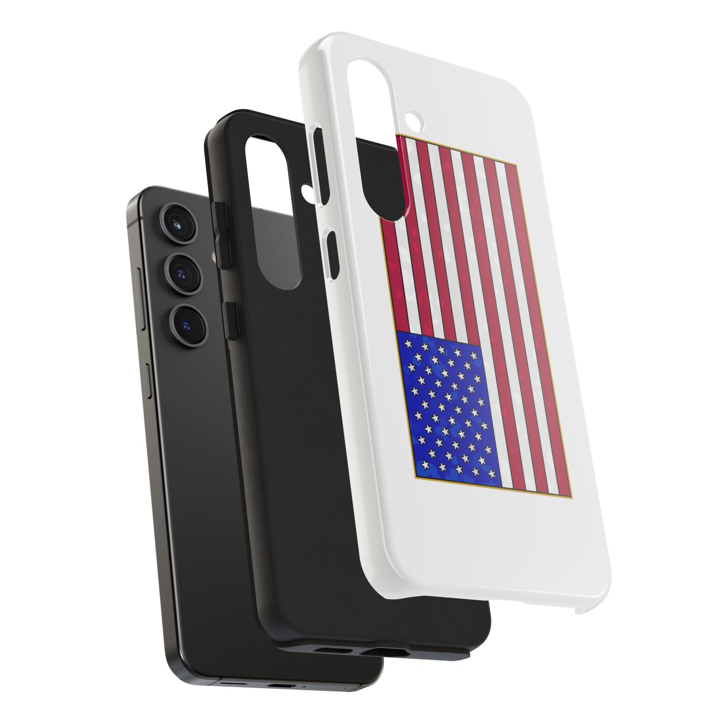 New Glory American Flag (Gold Edge Edition) - Phone Case