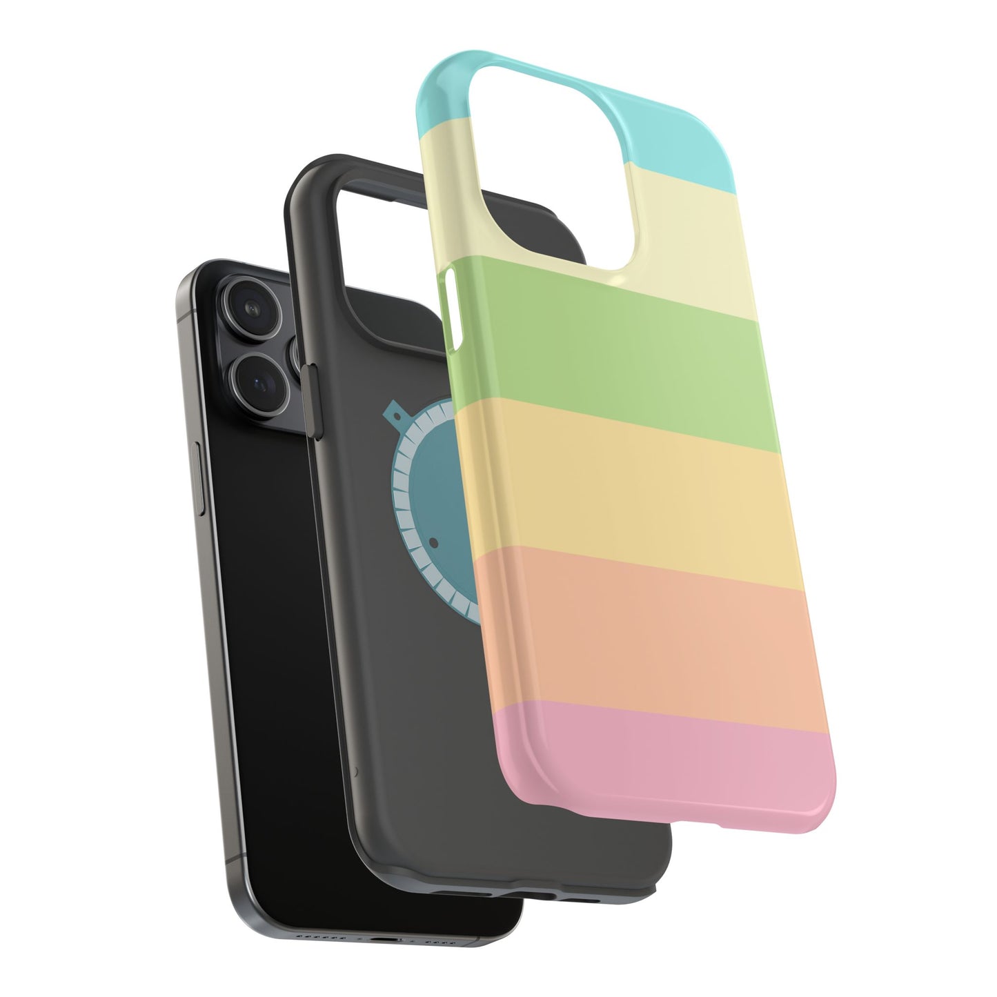 Pastel Stripes - Magnetic Phone Cover