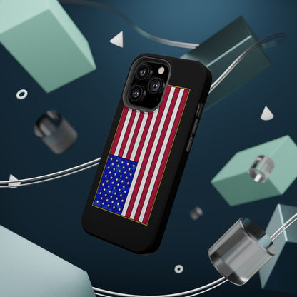 New Glory American Flag (Gold Edge Edition) - Magnetic Phone Case
