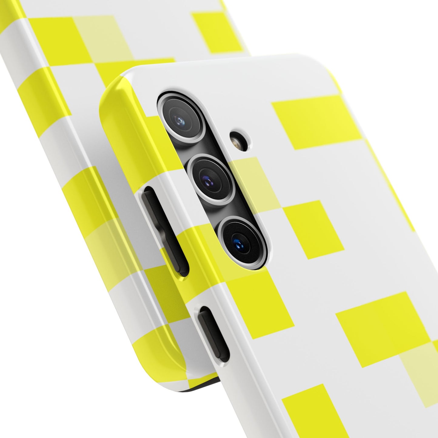 Yellow Pixel Grid -  Phone Case