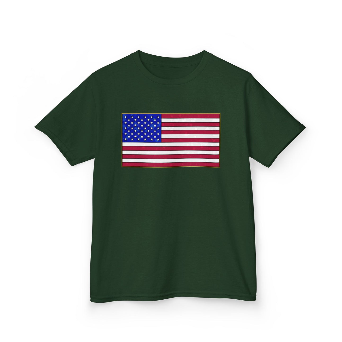 New Glory American Flag (Gold Edge Edition) - Kids Tee