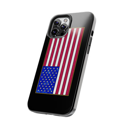 New Glory American Flag (Gold Edge Edition) - Phone Case