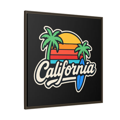 California Surf Vibes - Framed Canvas