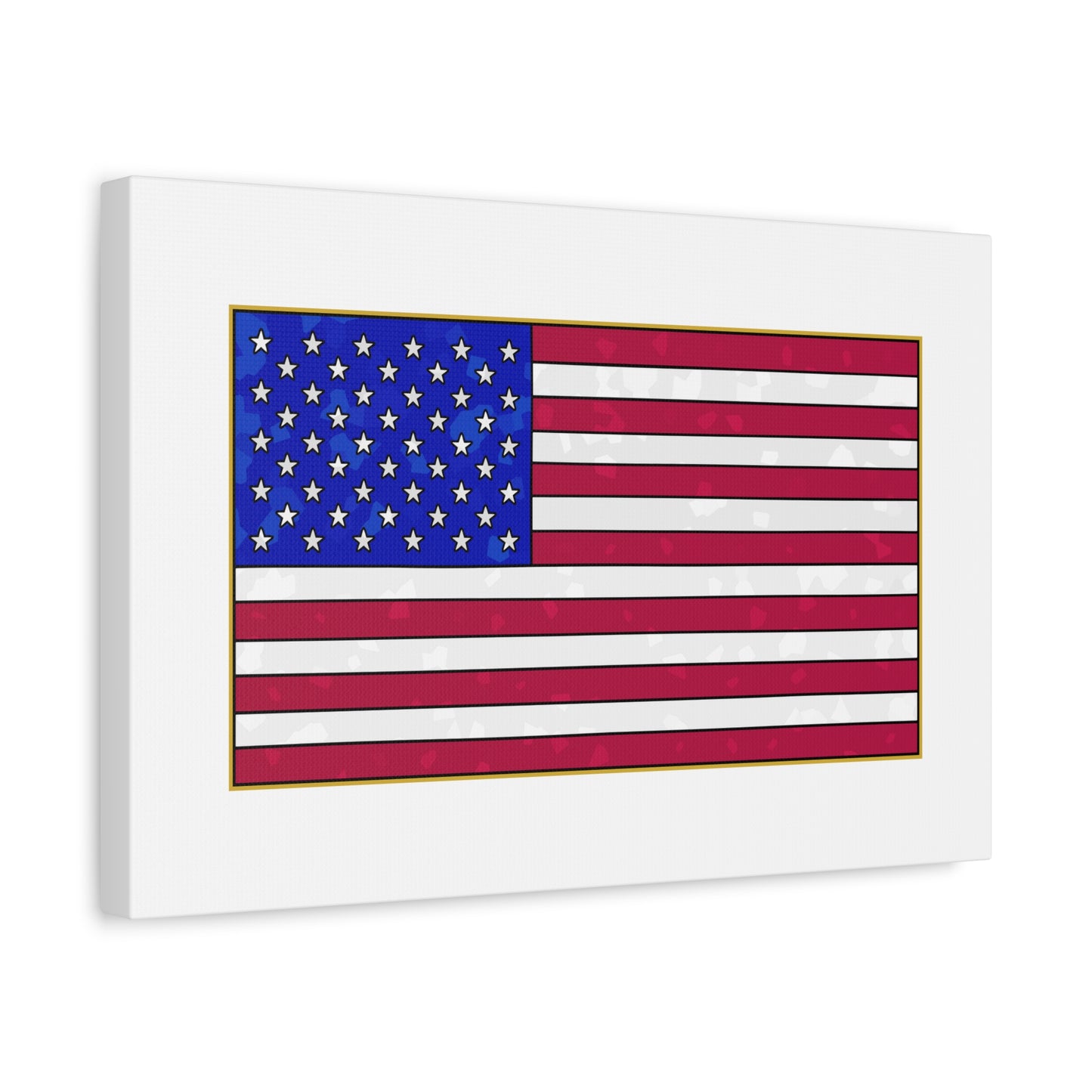 New Glory American Flag (Gold Edge Edition) - Canvas