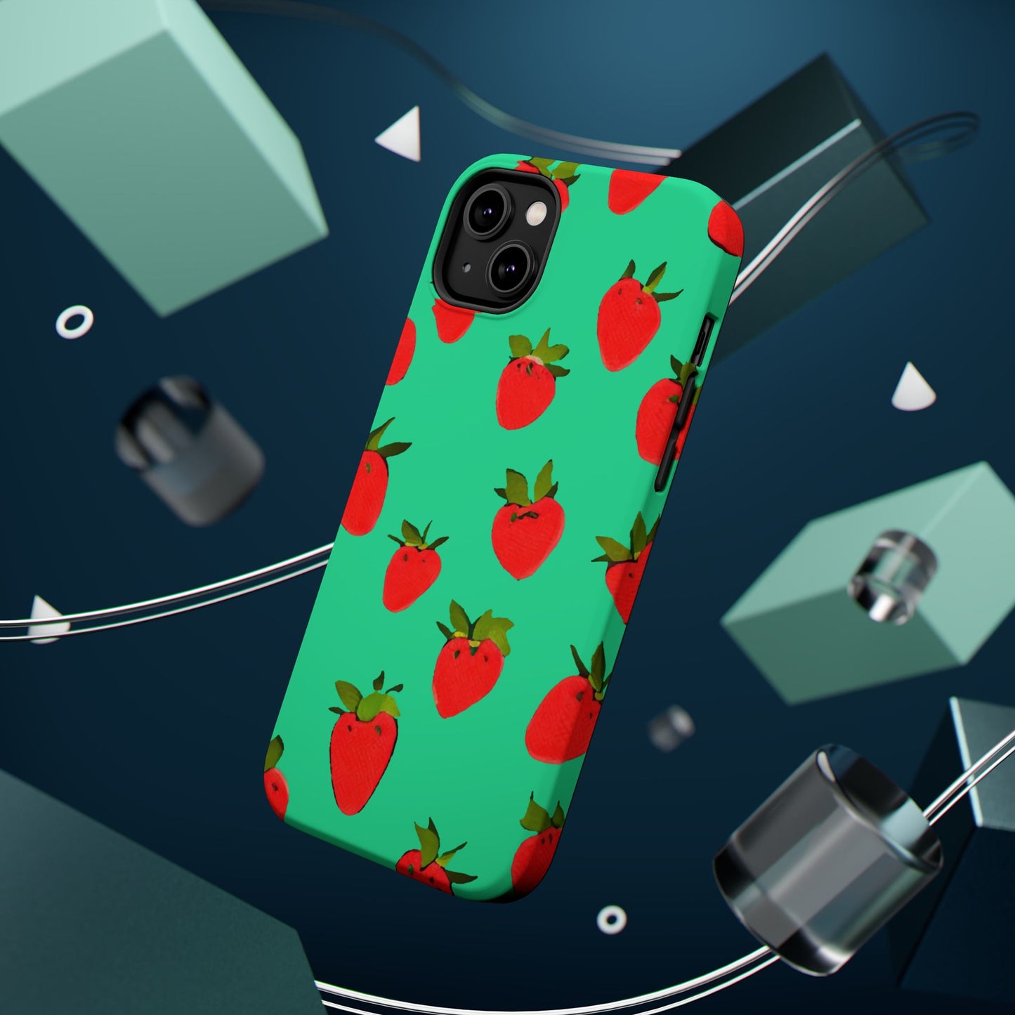 Strawberry Pattern - Magnetic Phone Case