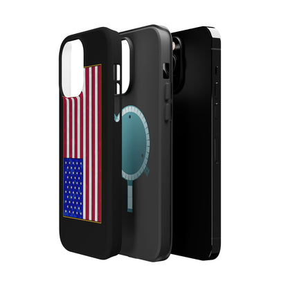 New Glory American Flag (Gold Edge Edition) - Magnetic Phone Case
