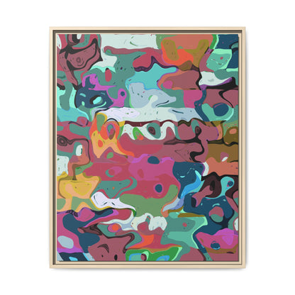 Colorful Abstract Marble - Framed Canvas