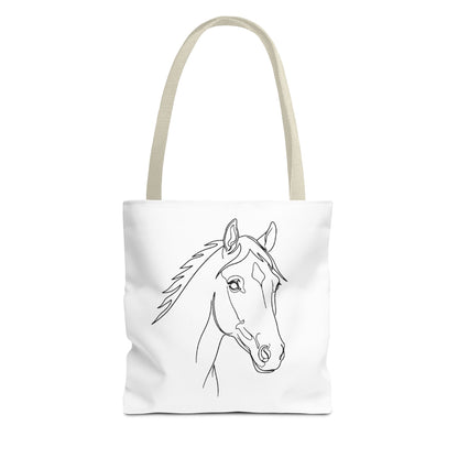 Horse Portrait Sketch - Tote Bag