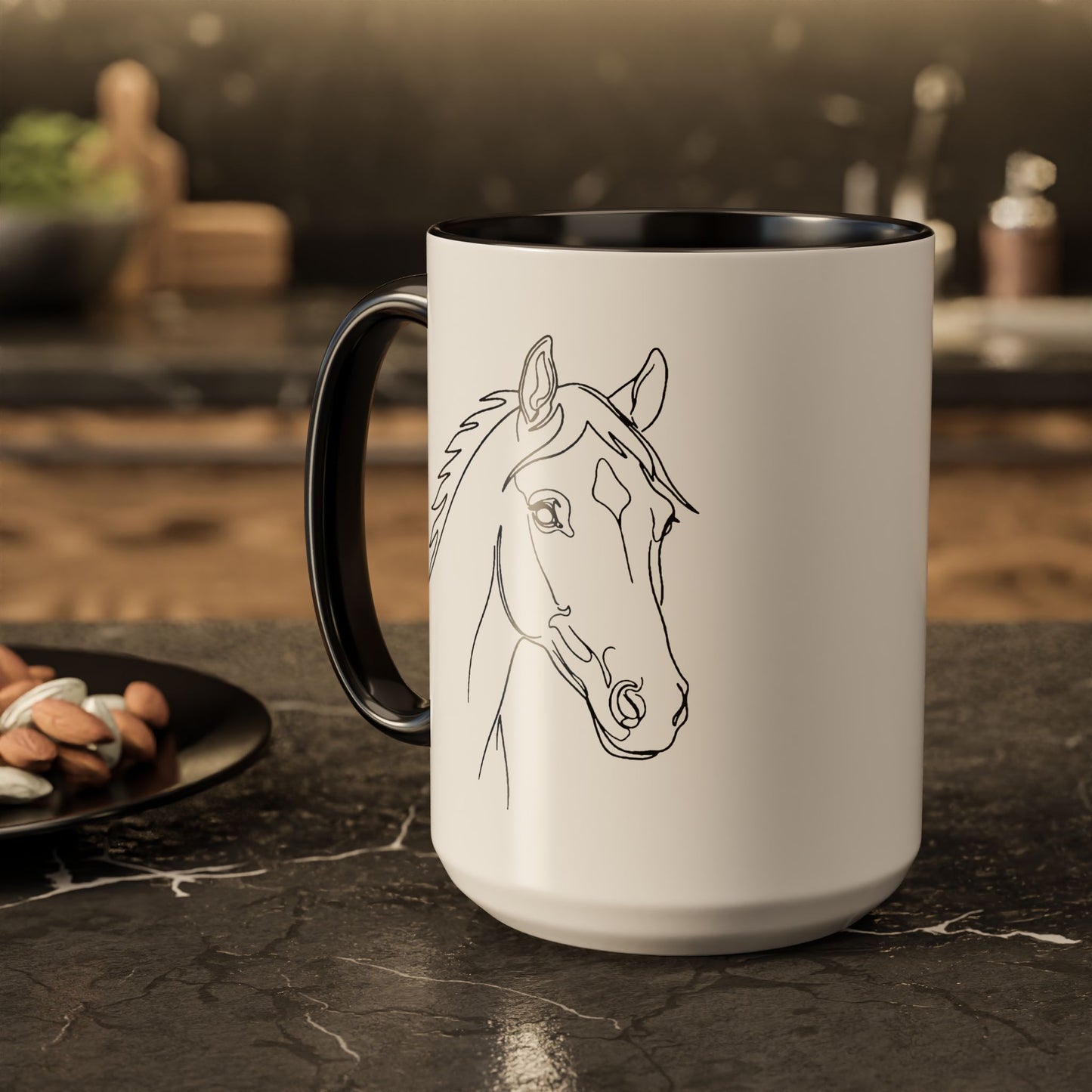 Horse Portrait Sketch - Colorful Mug