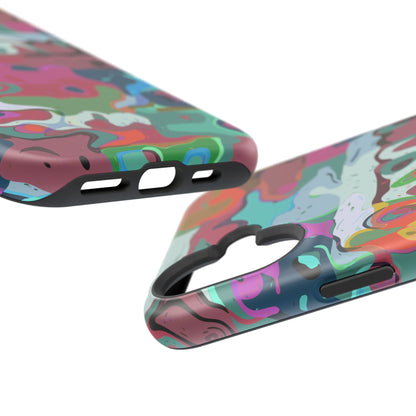 Colorful Abstract Marble - Magnetic Phone Case