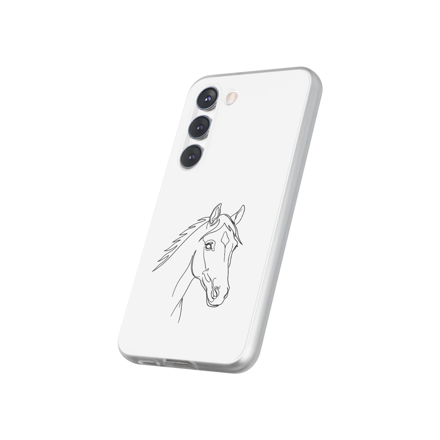 Horse Portrait Sketch - Flexi Phone Case