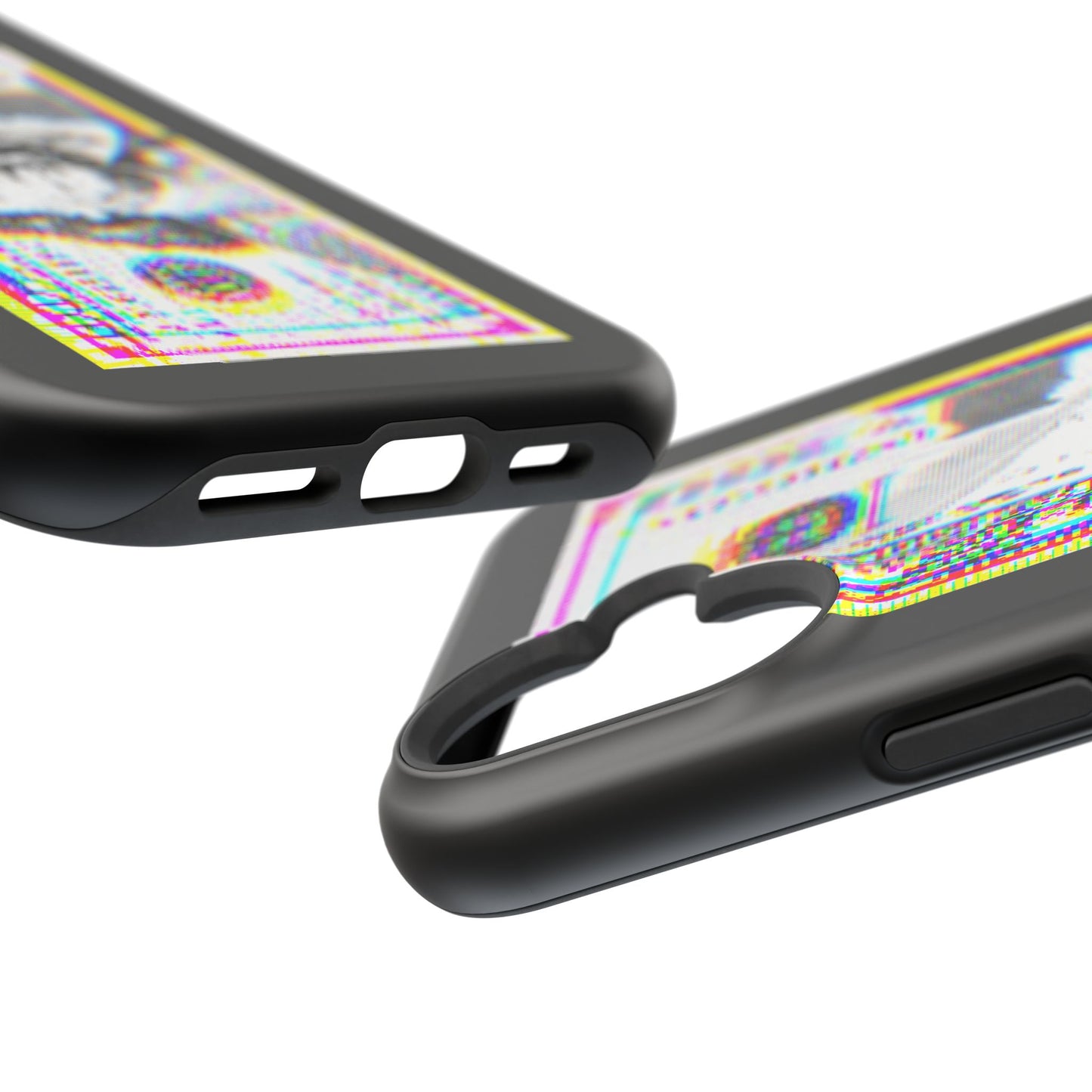 100 Dollars Bill - Neon Color Explosion - Magnetic Phone Case