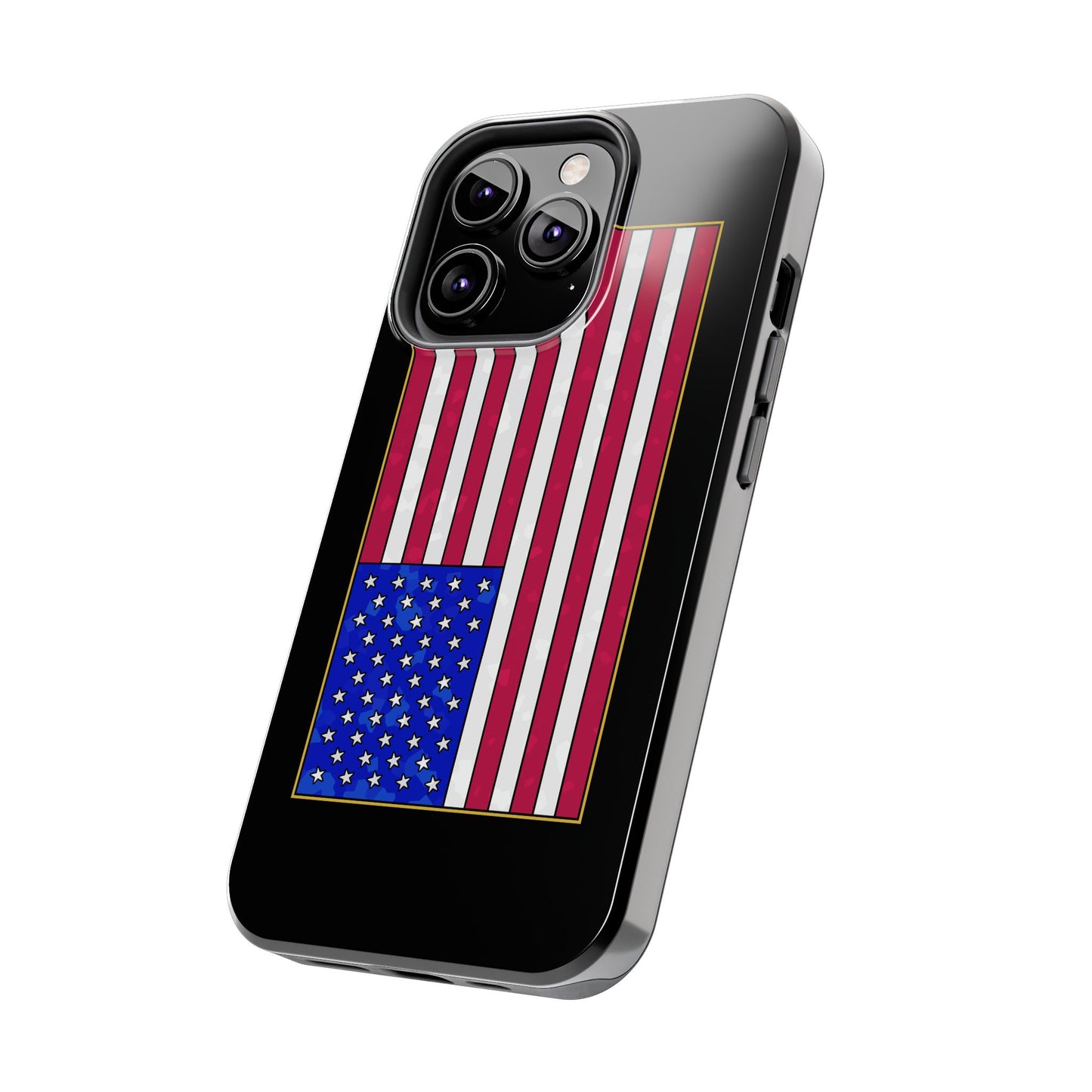 New Glory American Flag (Gold Edge Edition) - Phone Case