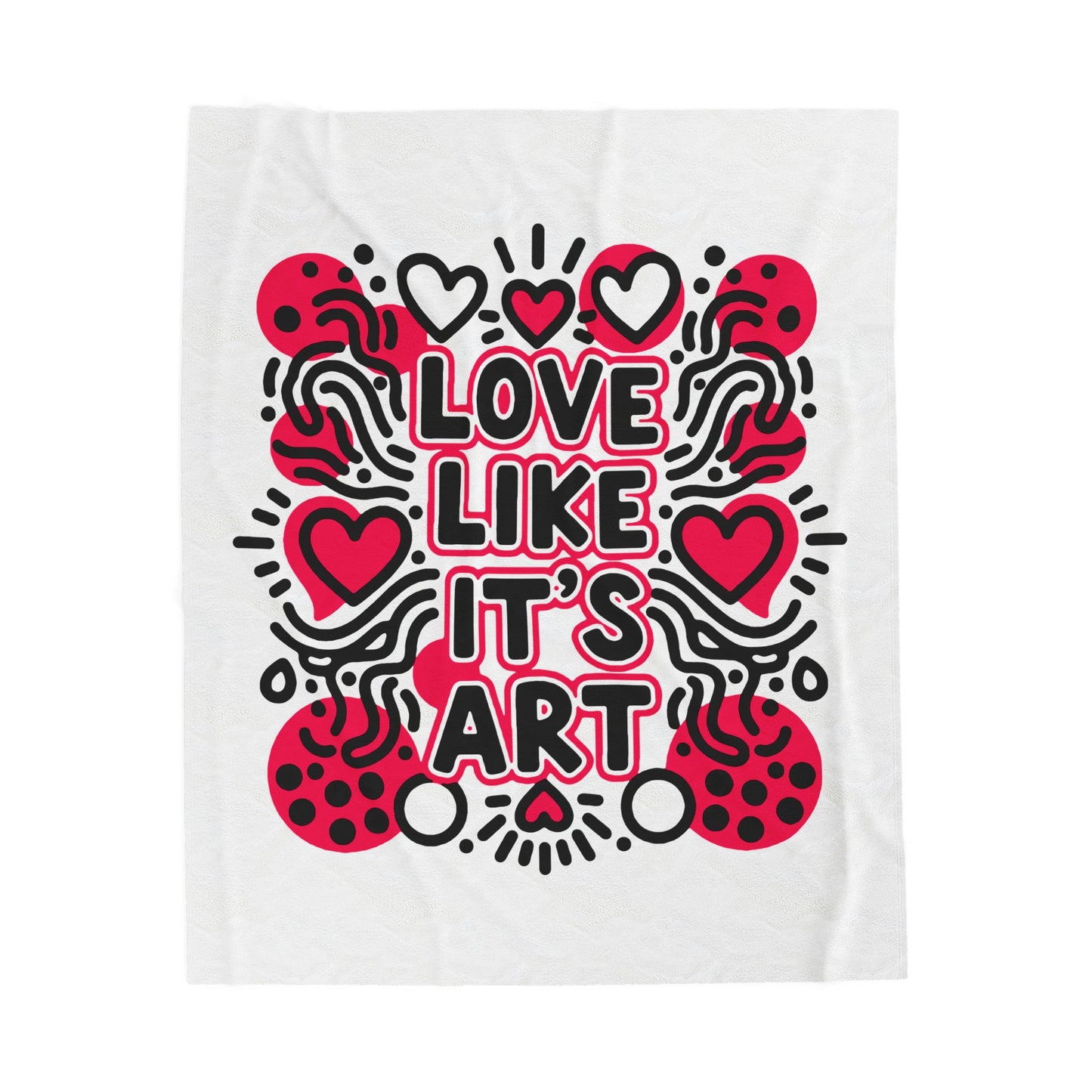 Love Like It's Art - Plush Blanket
