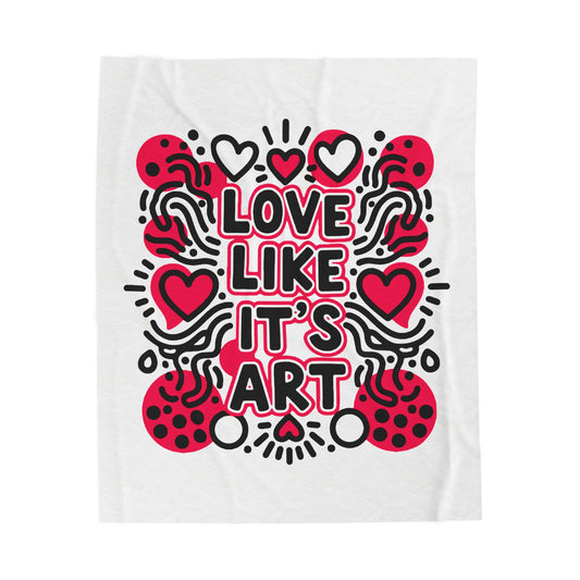 Love Like It's Art - Plush Blanket