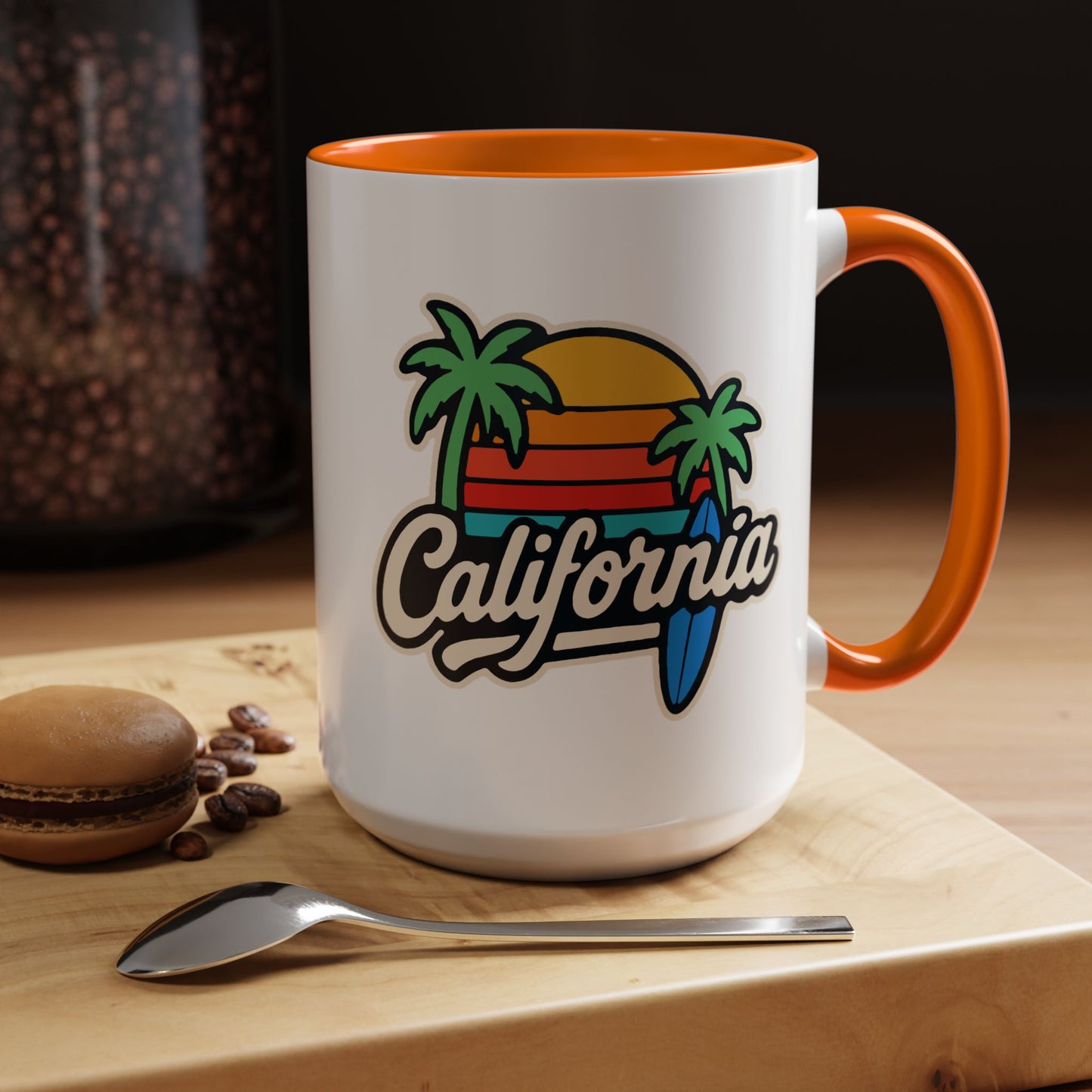 California Surf Vibes - Color Accent Mug