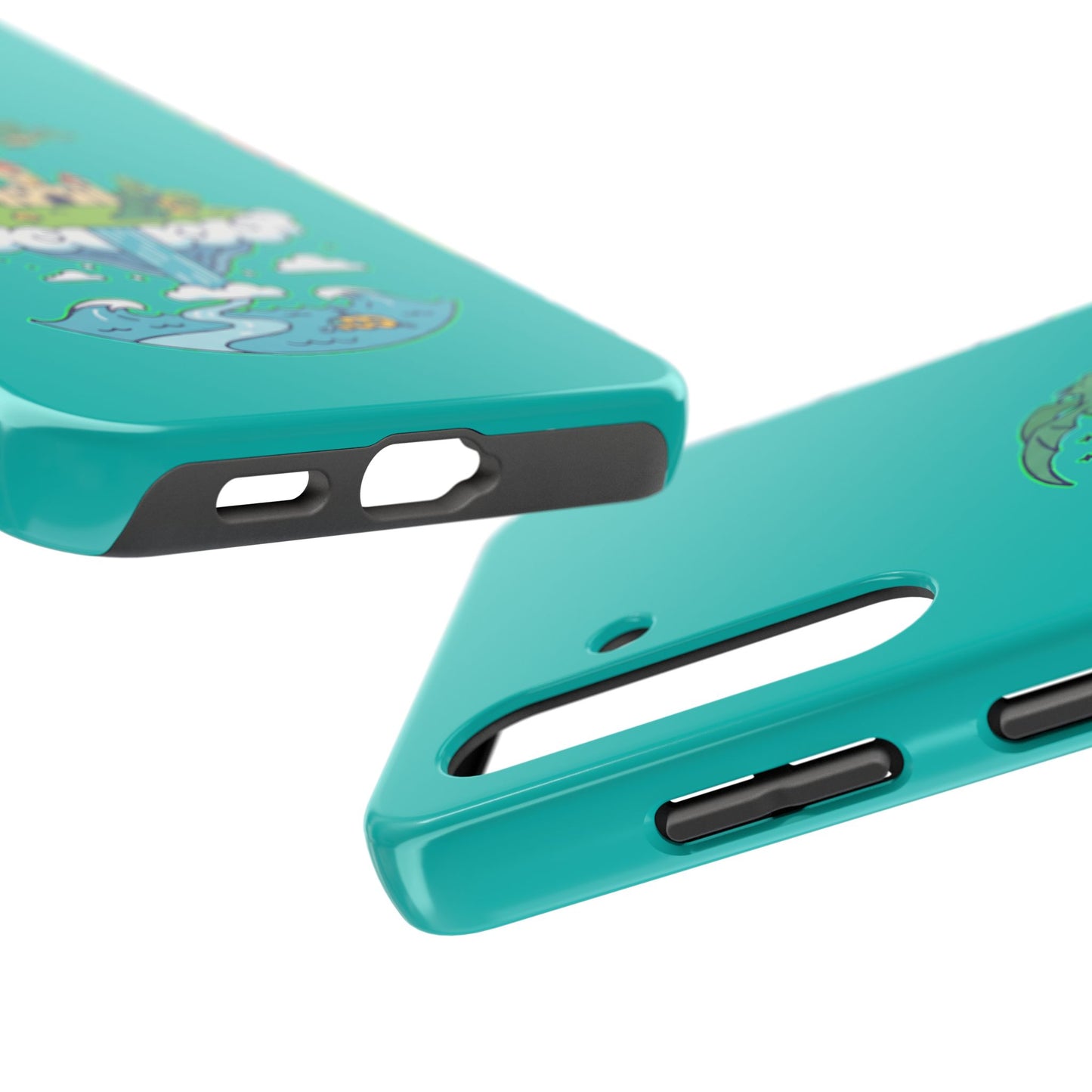 Floating Castle Dragon - Magical Fantasy Island - Phone Case