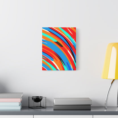 Abstract Rainbow Swirl Arc - Canvas