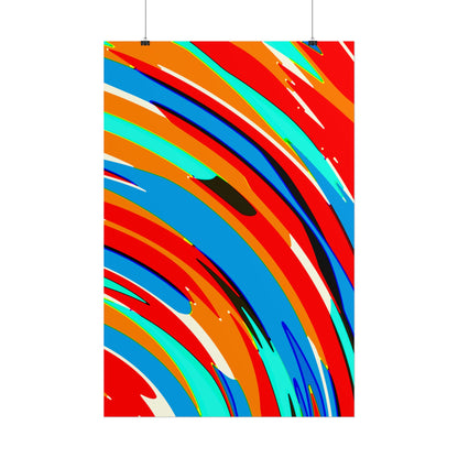Abstract Rainbow Swirl Arc - Poster