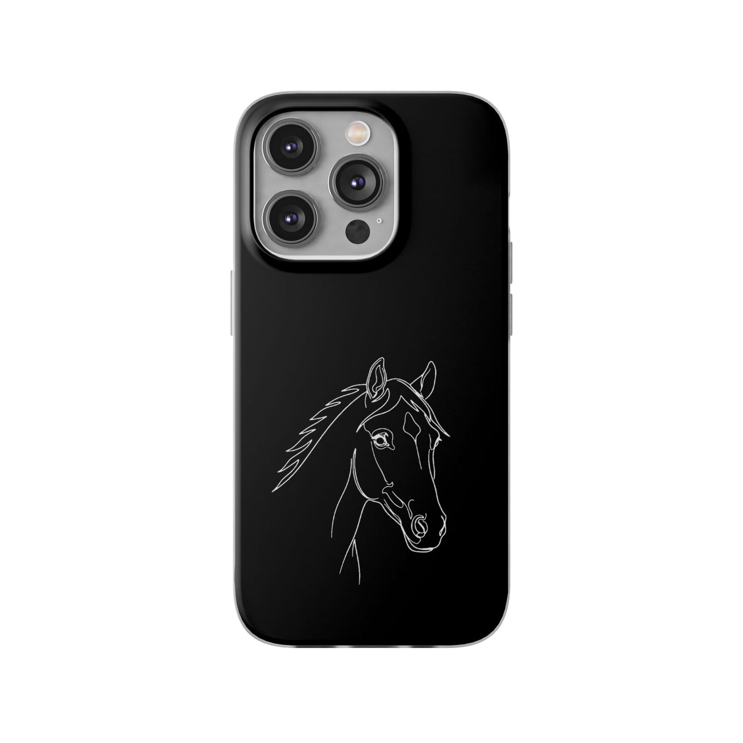 Horse Portrait Sketch - Flexi Phone Case