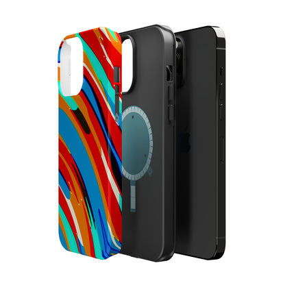 Abstract Rainbow Swirl Arc - Magnetic Phone Case