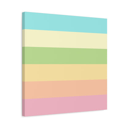 Pastel Stripes - Canvas