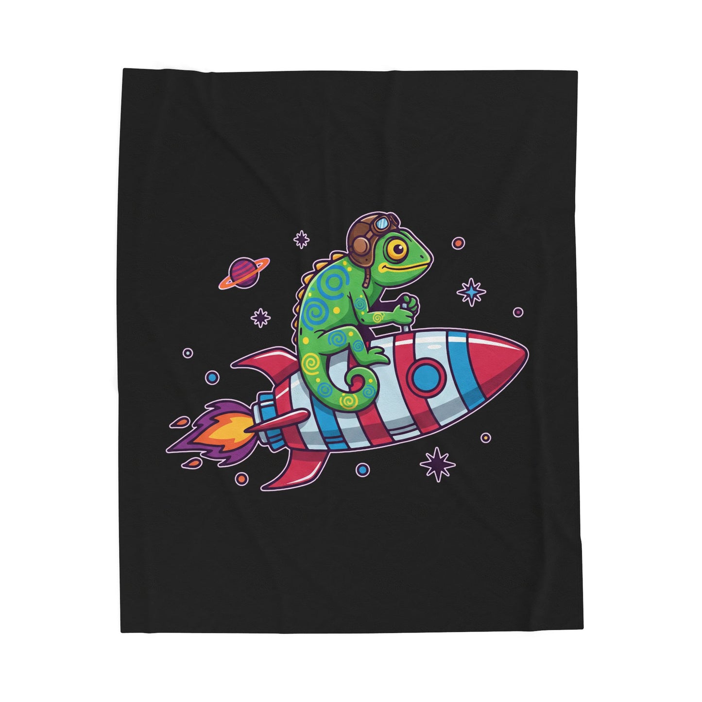 Cosmic Rider - Plush Blanket