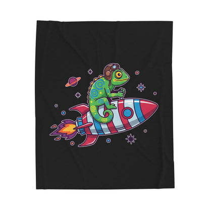 Cosmic Rider - Plush Blanket