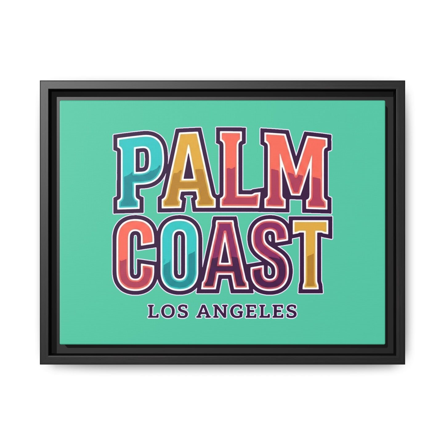 Palm Coast - Los Angeles - Framed Canvas