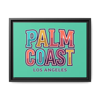Palm Coast - Los Angeles - Framed Canvas