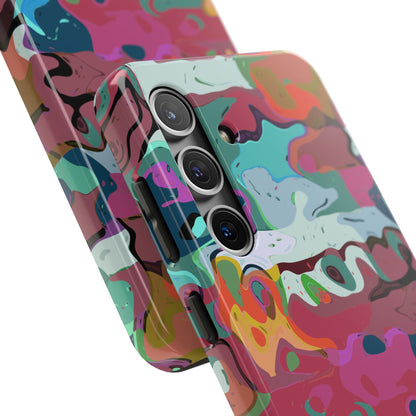 Colorful Abstract Marble - Phone Case