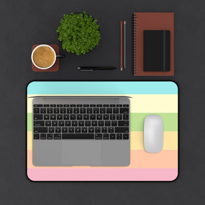 Pastel Stripes - Desk Mat