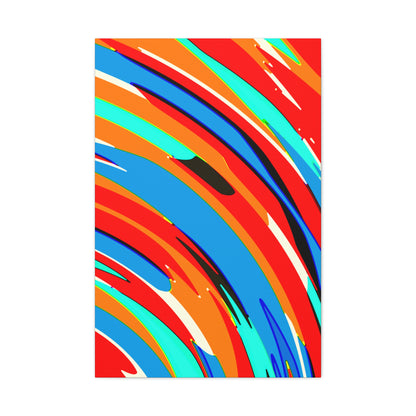 Abstract Rainbow Swirl Arc - Canvas